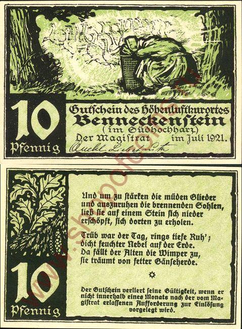 10  1921 - Benneckenstein (SoC# 3.a)