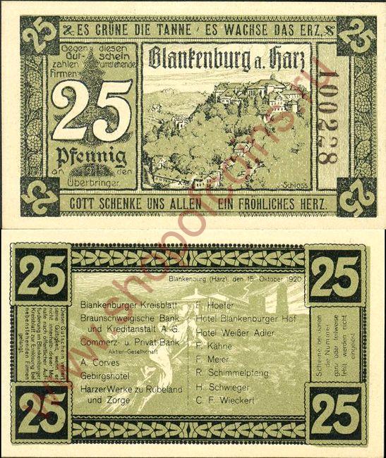 25  1920 - Blankenburg (SoC# 4.a)