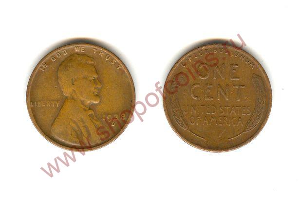 1  1938 D - Wheat Cent /  (VF)
