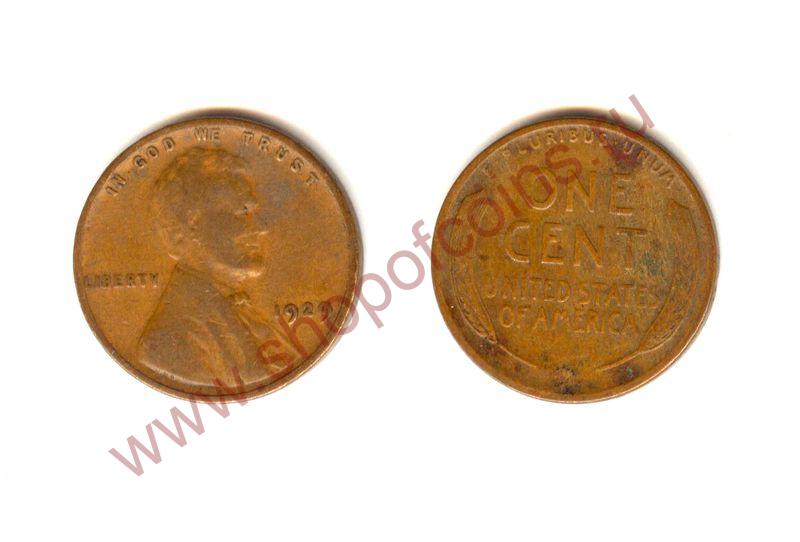 1  1929 - Wheat Cent /  (F)