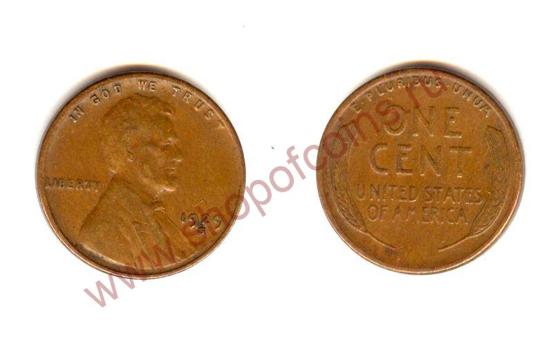 1  1929 S - Wheat Cent /  (VF)