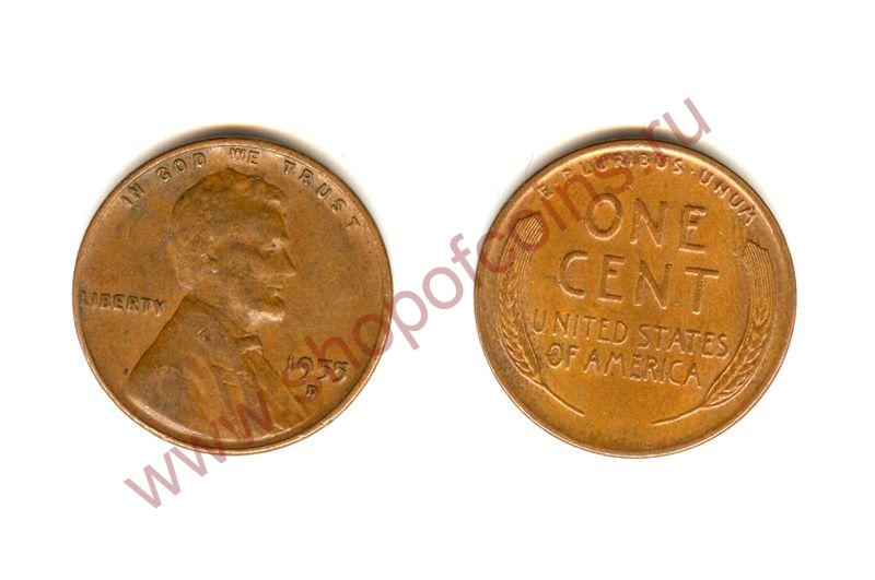 1  1955 D - Wheat Cent /  (VF)
