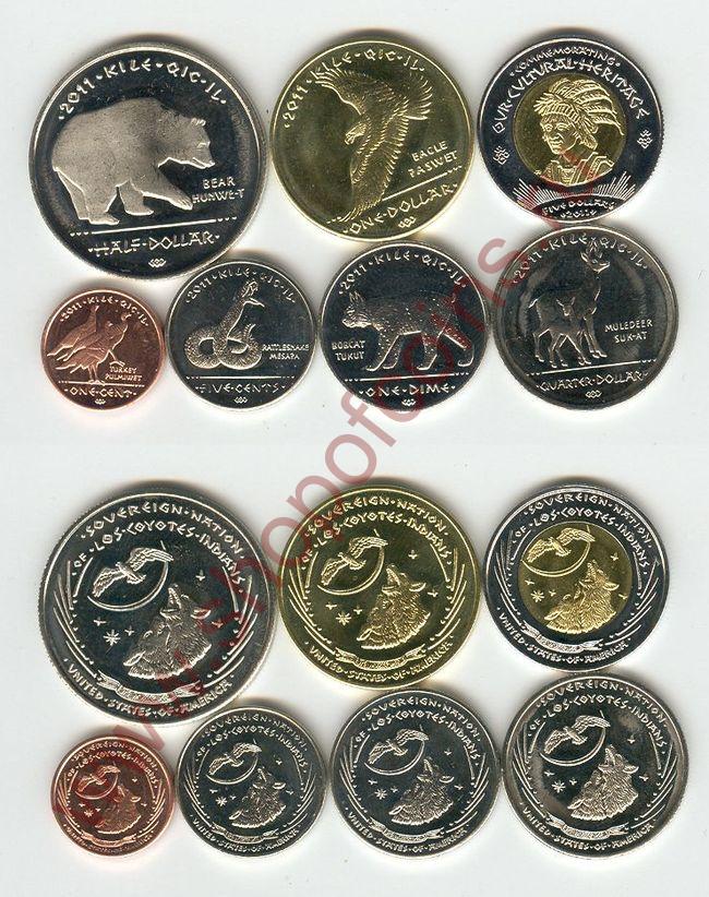 Койот резервация 2011 (7 монет, 1 биметалл)