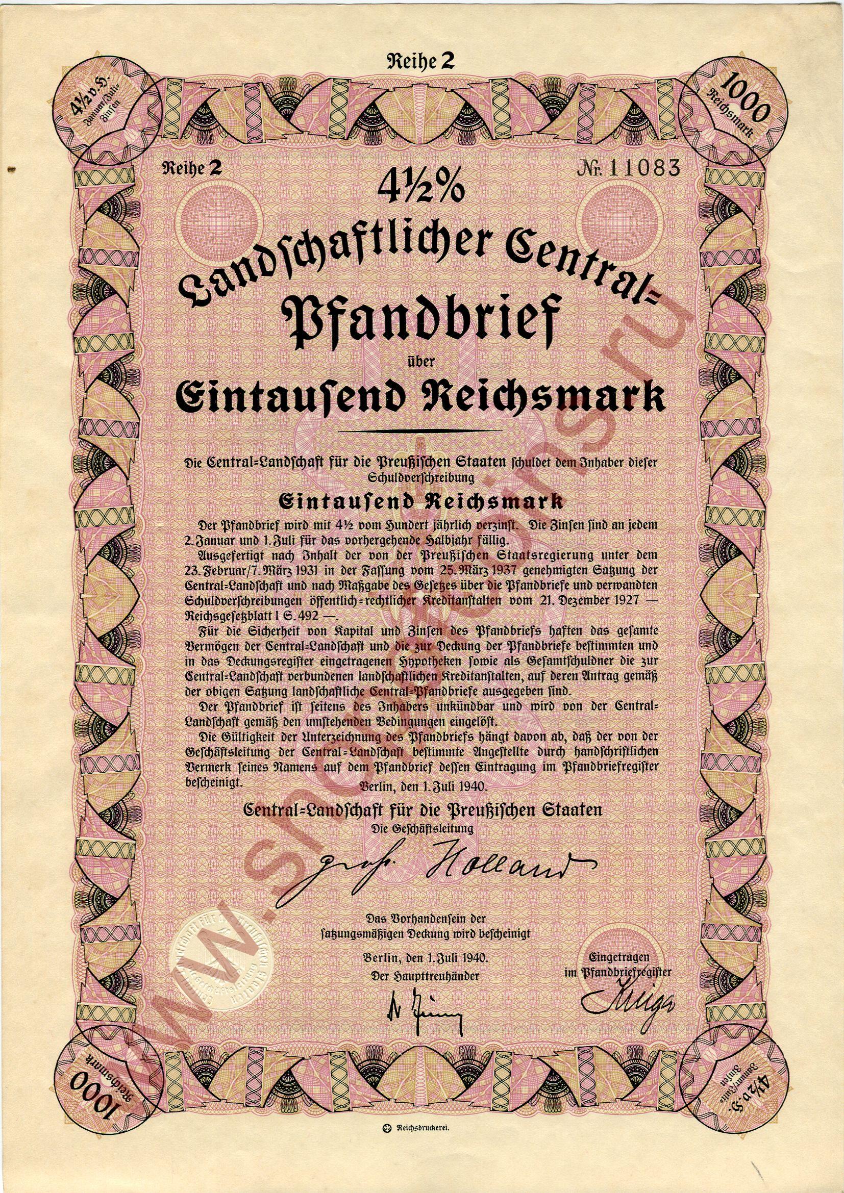 1000  1940 - Landschaftlicher Central ( 2)